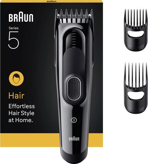 Saç Kesme Makinesi Series 5, +3 Aksesuar, Ömür Boyu Keskin Bıçak, 17 Uzunluk, HC5530