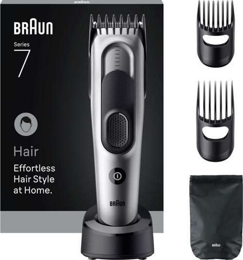 Saç Kesme Makinesi Series 7, +5 Aksesuar, Ömür Boyu Keskin Bıçak, 17 Uzunluk, HC7590