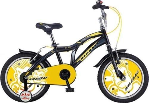 Badboy 16 Jant (105/120 cm Boy) Erkek Çocuk Bisikleti - Siyah Sarı Gri
