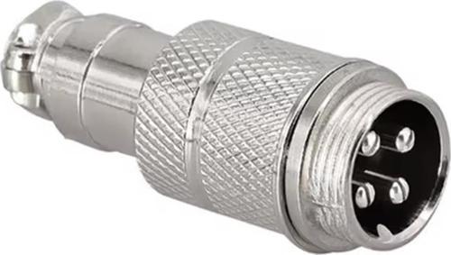 Mayk GX16-4 Pinli Metal Erkek Konnektör M16 16mm