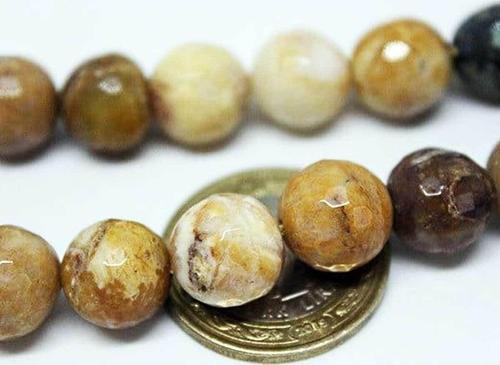 Jasper Taşı Faset Kesim 12mm/4 Adet (9955-1)