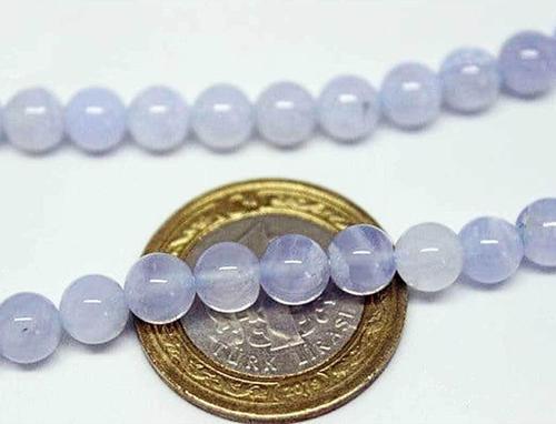 Kalsedon Taşı 6mm/2 Adet