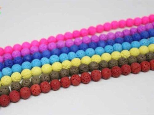 Lav Taşı Sarı Renkli Dizi 8mm