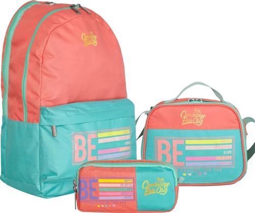 Be Happy Çift Ana Bölmeli Unisex Çocuk İlkokul Çanta Set