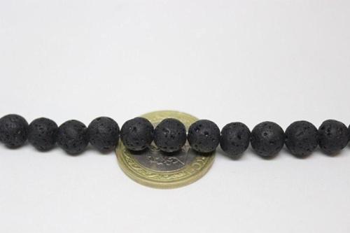 Lav Taşı Yarım Dizi 8mm (18cm Uzunluğundadır)