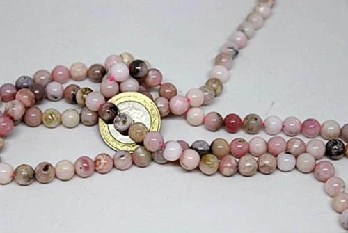 Pembe Opal Taşı Royal Quality 8mm/2 Adet