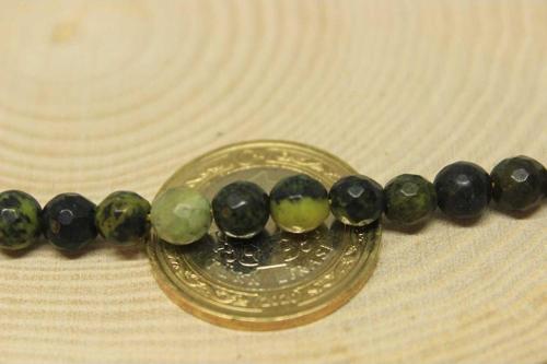 Peridot (zebercet) Taşı Koyu Renk Faset Kesim 6mm/5 Adet (23160-1)