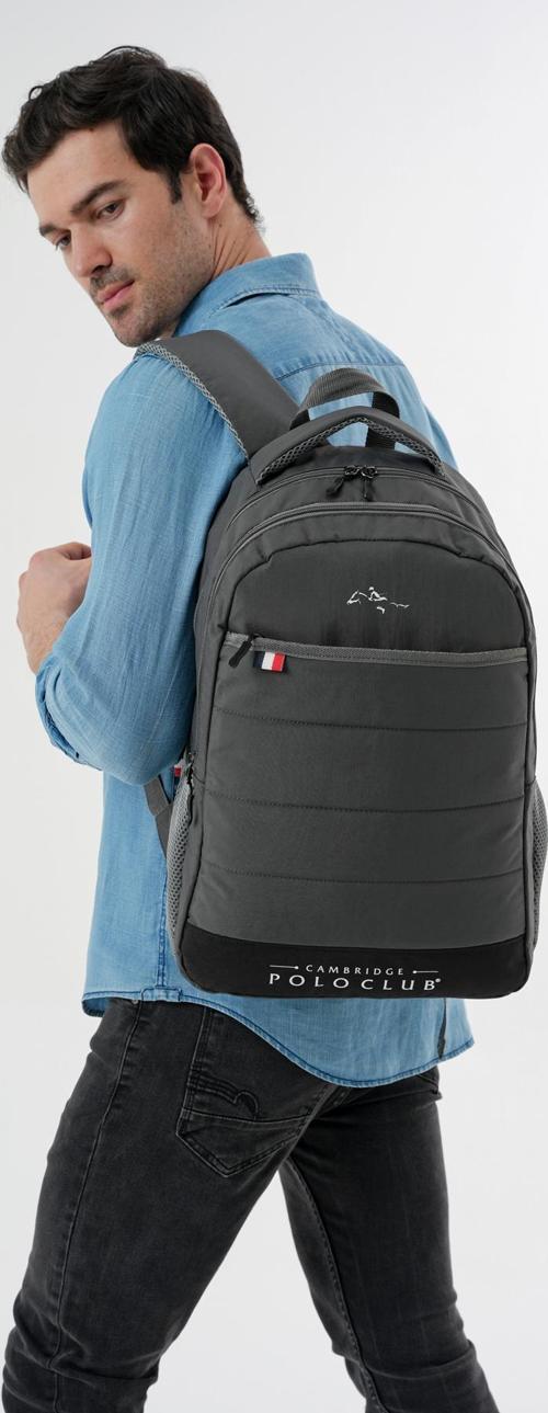 Minimalist Tasarım Unisex Çok Gözlü Sırt Çantası