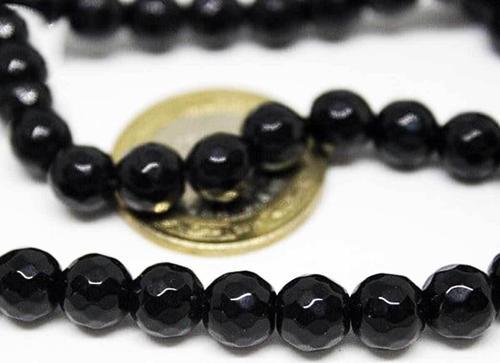 Onix (oniks) Taşı Faset Kesim Parlak 8mm/10 Adet