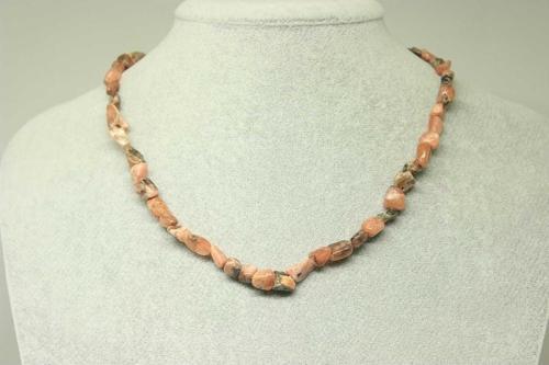 Rodonit Taşı Doğal Parçalar Kolye (klipsli) (25447)