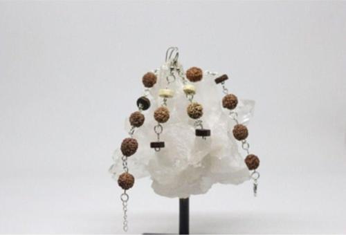 Rudraksha Tohum Bileklik & Küpe Seti