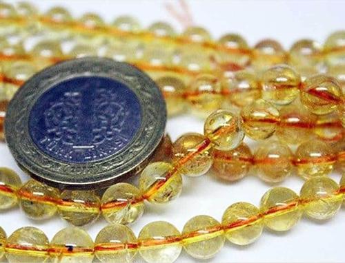 Sitrin Taşı Koyu Renk 6mm/4 Adet