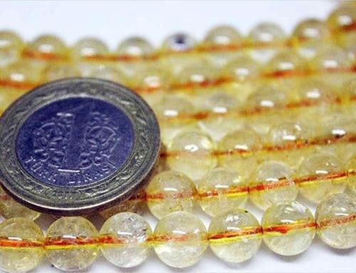 Sitrin Taşı Koyu Renk 8mm/4 Adet