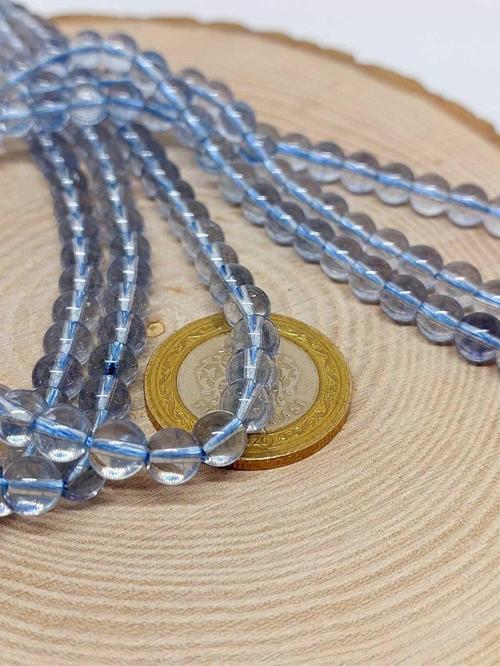 Topaz Taşı YARIM Dizi 6mm (18cm uzunluğundadır)