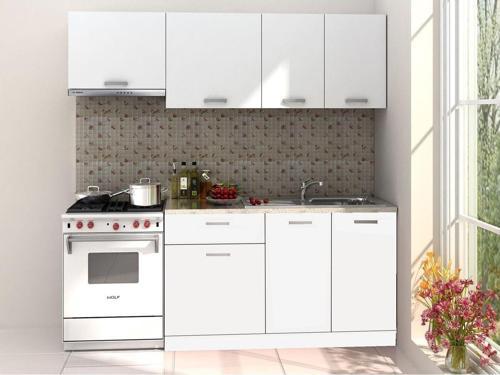 Viki Mutfak Beyaz 200 Cm Tezgah Dahil