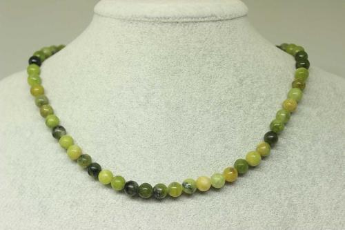 Yeşim Taşı Kolye 6mm (klipsli)