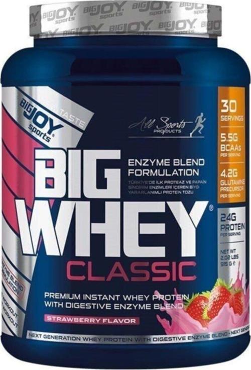 Bigjoy Big Whey Classic Çilek Aromalı Protein Tozu 915 gr