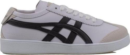 Tayger Beyaz-Siyah Hakiki Deri Unisex Sneaker