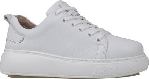 Beyaz Aura Kadın Hakiki Deri Sneaker