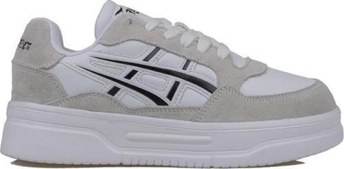 Tayger Beyaz Kalın Taban Unisex Nubuk Deri Sneaker