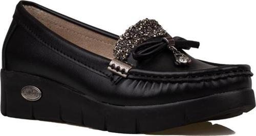 Siyah Comfort Stride Suni Dolgu Topuk Kadın Ayakkabı