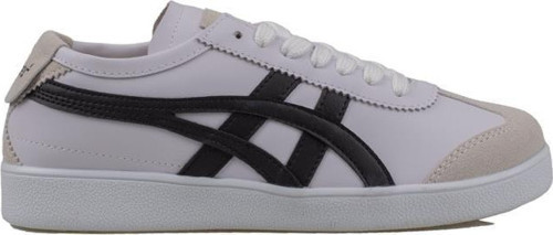 Tayger Beyaz-Siyah Hakiki Deri Unisex Sneaker