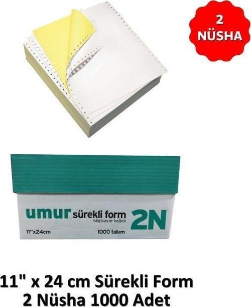 Sürekli Form 11x24 2 Nüsha 1000 li