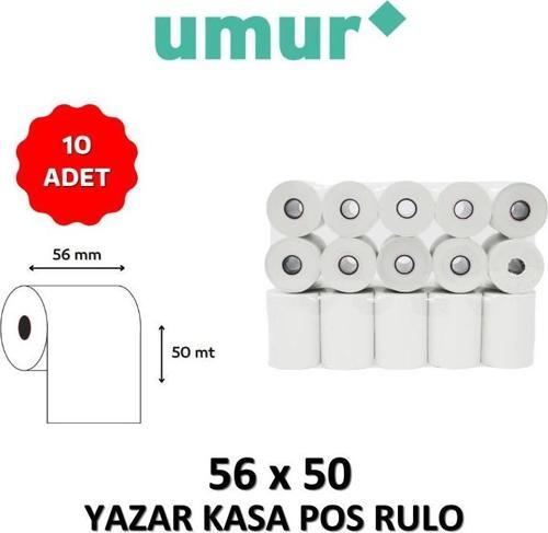 Yazar Kasa Pos Rulosu 56mm x 50mt - 10 Adet