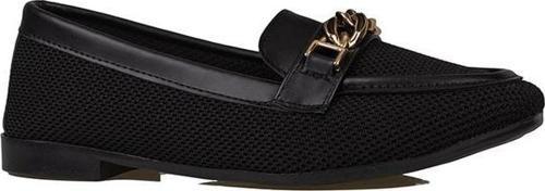 Siyah Hasır Dokuma Kadın Babet