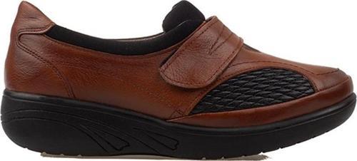 Taba Mevsimlik Hakiki Deri Kadın Comfort Ayakkabı