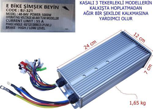 E-Bis Hız Kontrol Cdi Akıllı Beyin 48-84V 5000W 55A Geniş Kasa