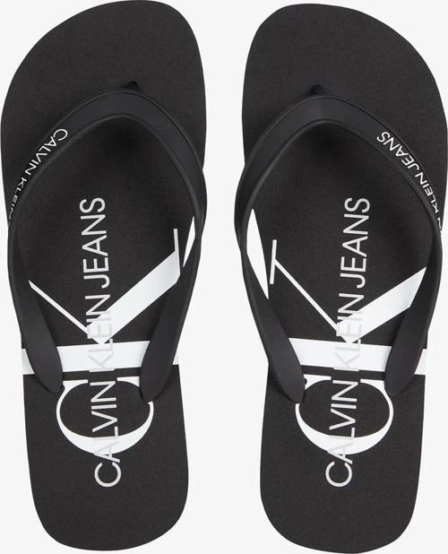 Beach Monogram Erkek Parmak Arası Terlik Siyah