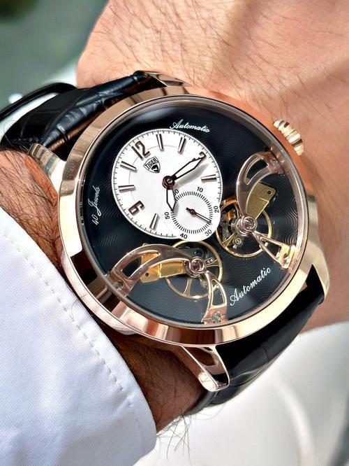 TI-598A TIGER OTOMATİK ÇELİK ERKEK SAATİ