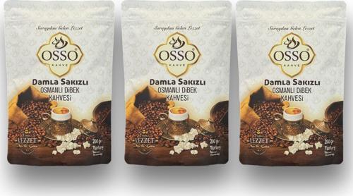 3'lü Damla Sakızlı Osmanlı Dibek Kahvesi(3X200=600gr)