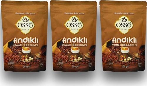 3’lü Fındıklı Osmanlı Dibek Kahvesi(3X200=600gr)