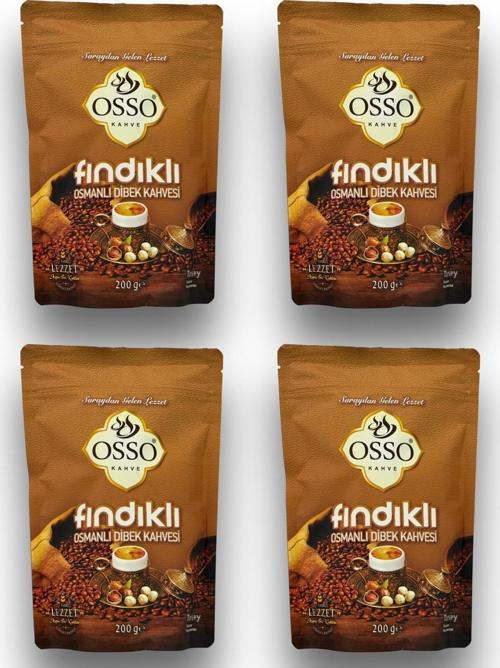 4'lü Fındıklı Osmanlı Dibek Kahvesi(4X200=800gr)