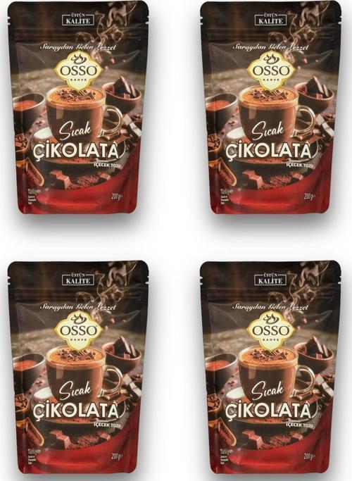 4'lü Sıcak Çikolata(4X200=800Gr)
