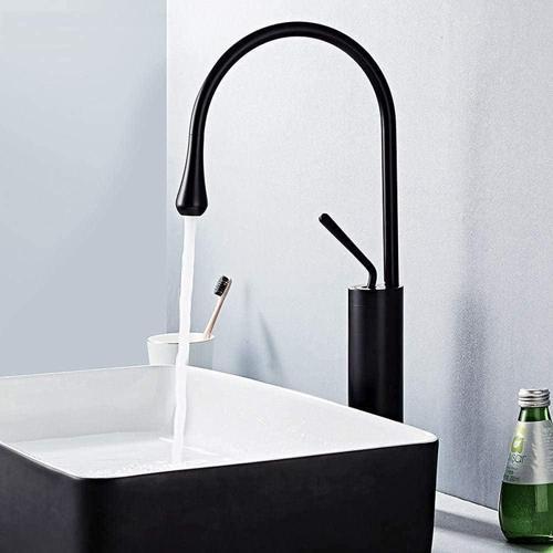 Siyah Banyo Çanak Lavabo Bataryası İthal İskandinav Tasarım