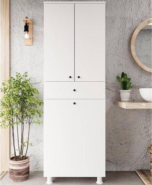 Chancolye ﻿İrem Banyo Dolabı Sepetli Beyaz