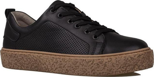 Siyah Opi Hakiki Deri Kadın Sneaker