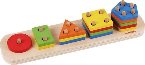 1013-SKC Chiva, Beşgenli Geometik Şekiller - Ahşap