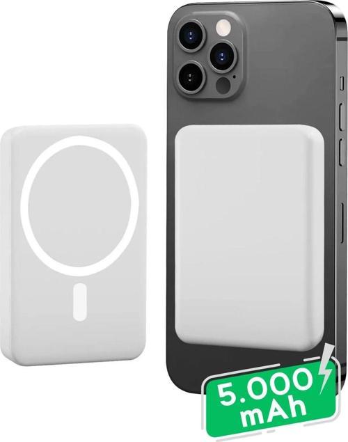 Iphone Uyumlu 5000 Mah Wireless Magsafe Batarya-Kablosuz Şarj Powerbank