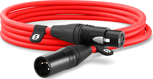 XLR-CABLE (3 mt): Kırmızı: 3 | Premium XLR Kablo
