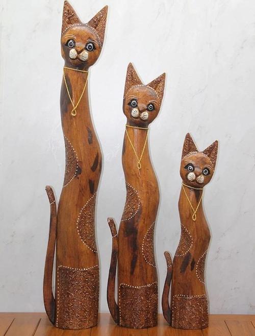 Ahşap 3'lü Kedi Seti 1 Metre. Trendy:2