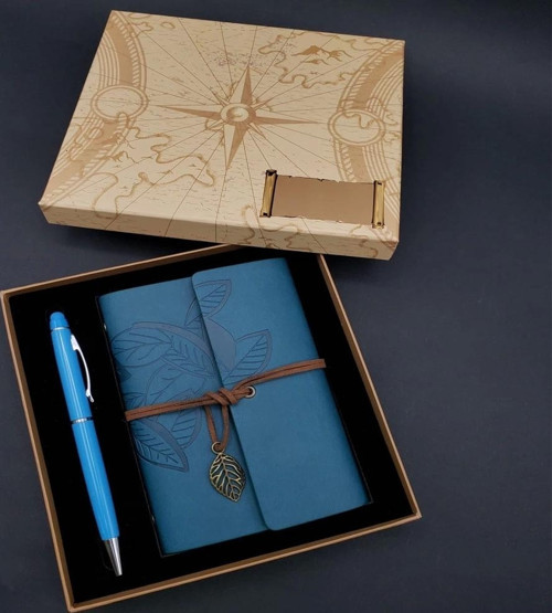 Defter Kalem Mavi Set