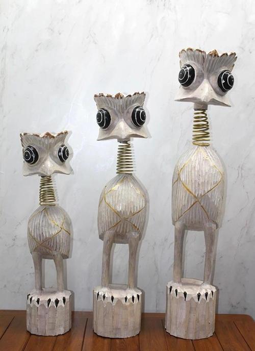 Ahşap 3'lü Deve Kuşu Seti 90 Cm Trendy:7