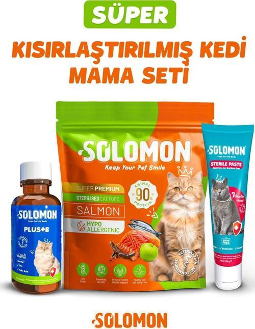 Süper Kısırlaştırılmış Kedi Mama Seti