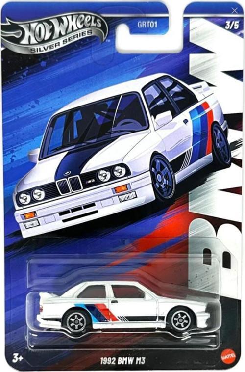 BMW Silver Series 3/5 - Hot Wheels 1992 BMW M3 (1/64)