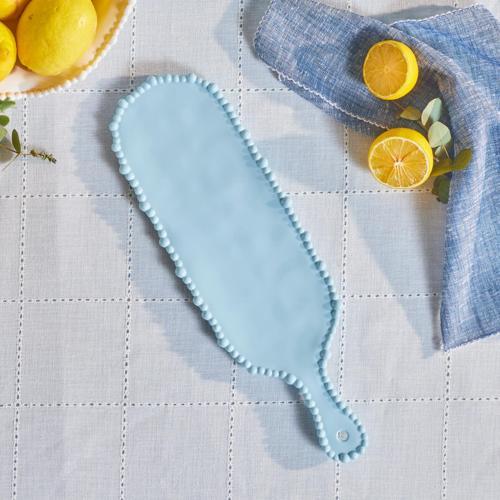 Perla Melamin Peynir Tabağı 43 cm Mavi
