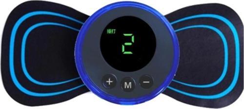 8 Modlu Mini Şarjlı Kelebek Lcd Ekran Ems Boyun Omuz Kol Sırt Elektrikli Masaj Bantı Kas Stimülatörü